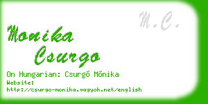 monika csurgo business card