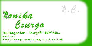 monika csurgo business card